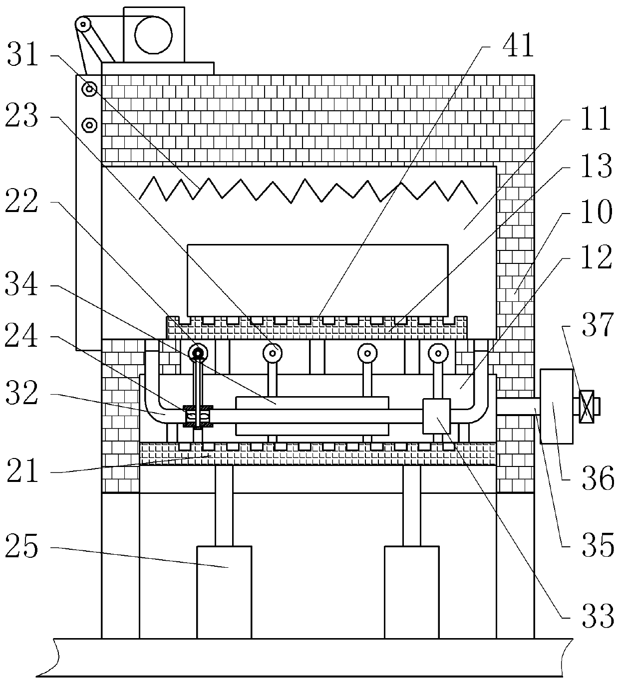 A heat treatment furnace