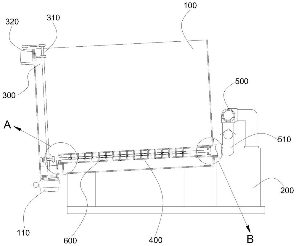 Aeration device for treating domestic sewage