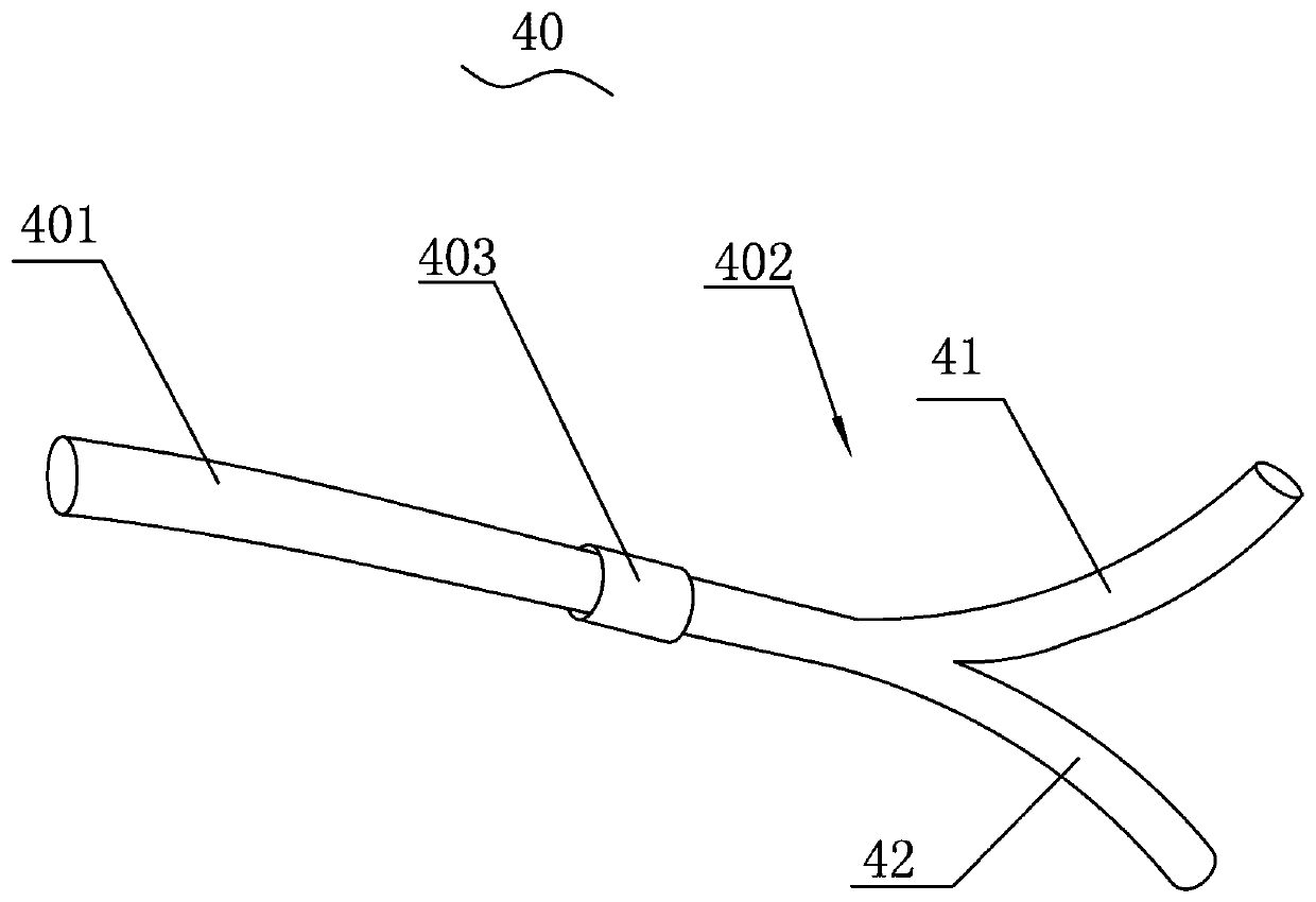 Rectum eccentric type double-cavity airbag