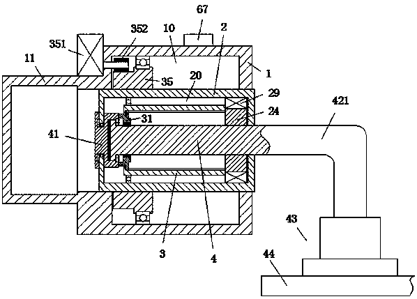 A device for plate surface processing and locking alarm