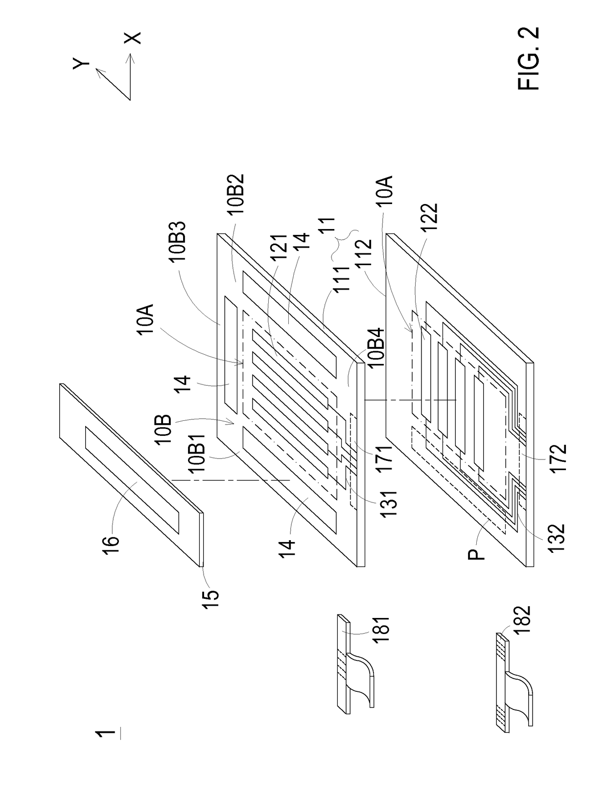 Touch panel with antenna structure