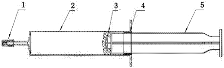 Pre-filled high-temperature sterilization syringe