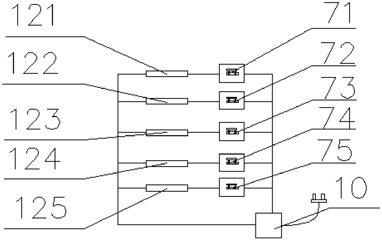 Human body structure model based on LED light source