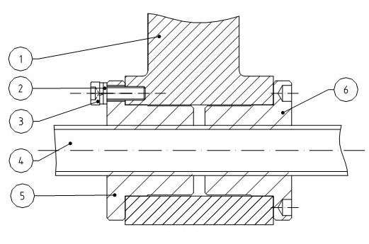 Double screw nut gap eliminating device