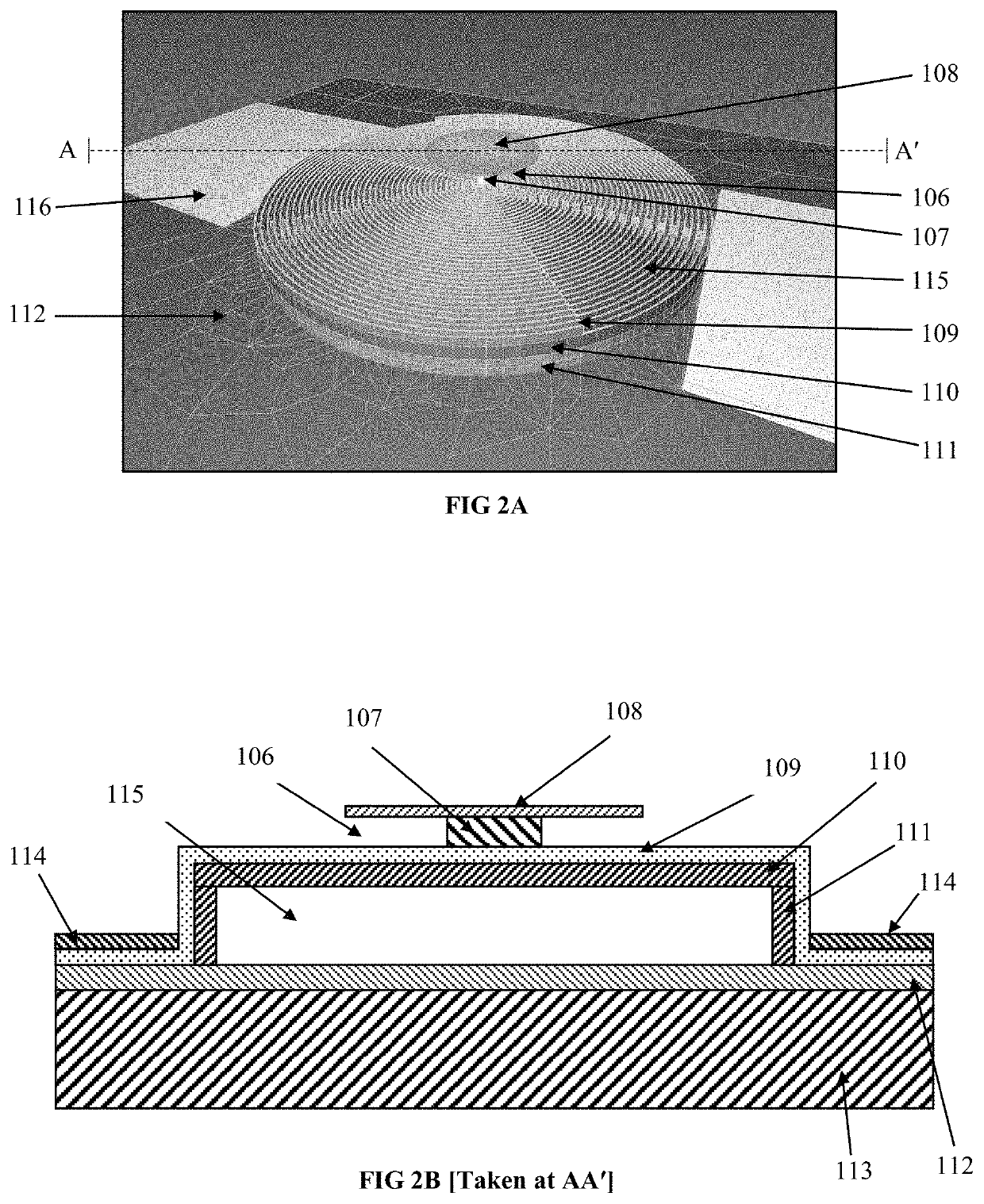 Medium wave infrared (MWIR) and long wavelength infrared (LWIR) operating microbolometer with raised strut design