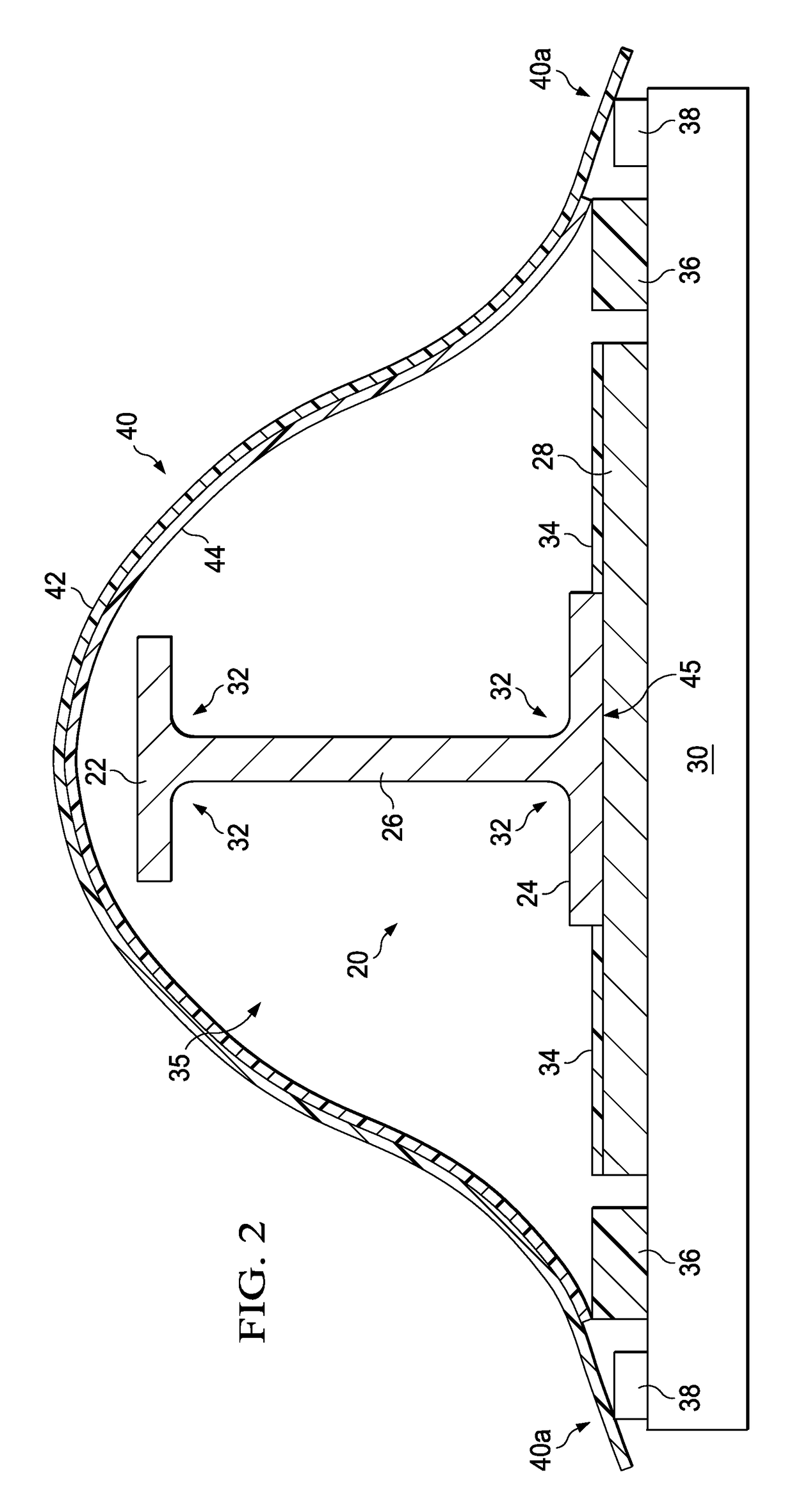 Vacuum bag processing of composite parts using a conformable vacuum bag assembly