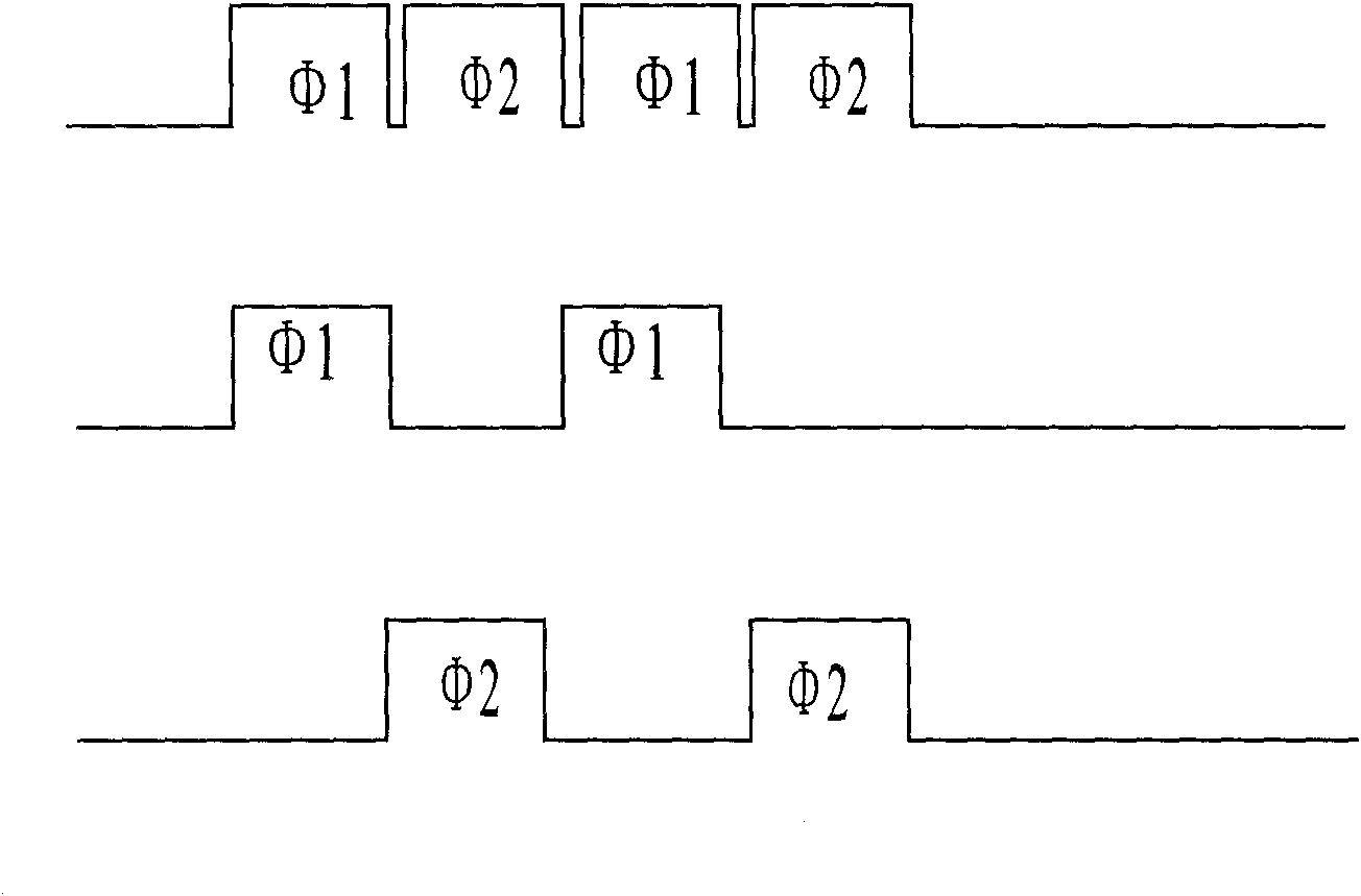 Analog-digital converter with sample hold and MDAC (Multiplying Digital-to-Analog Conversion) sharing capacitance and operational amplifier in time sharing way