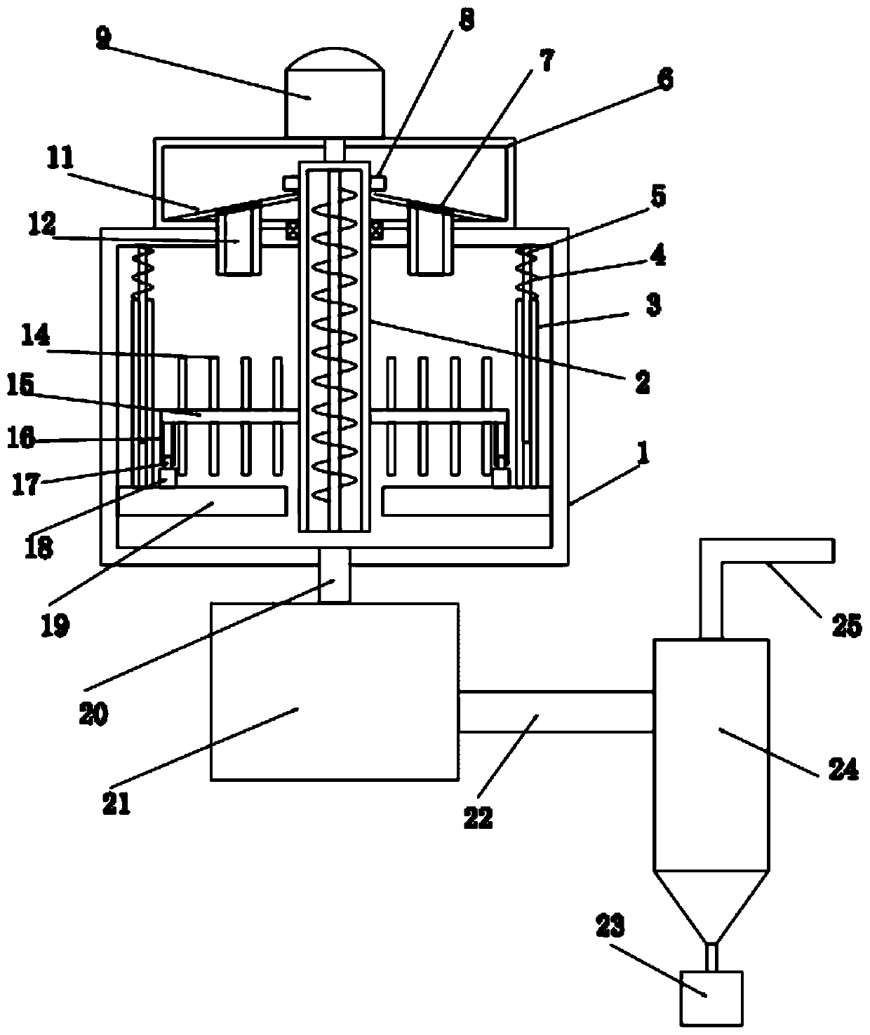 Metal nano material preparation device and method