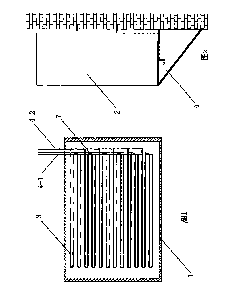 Arrangement combination of U type pipe in solar water heater heat collection gate as well as overlapped structure thereof