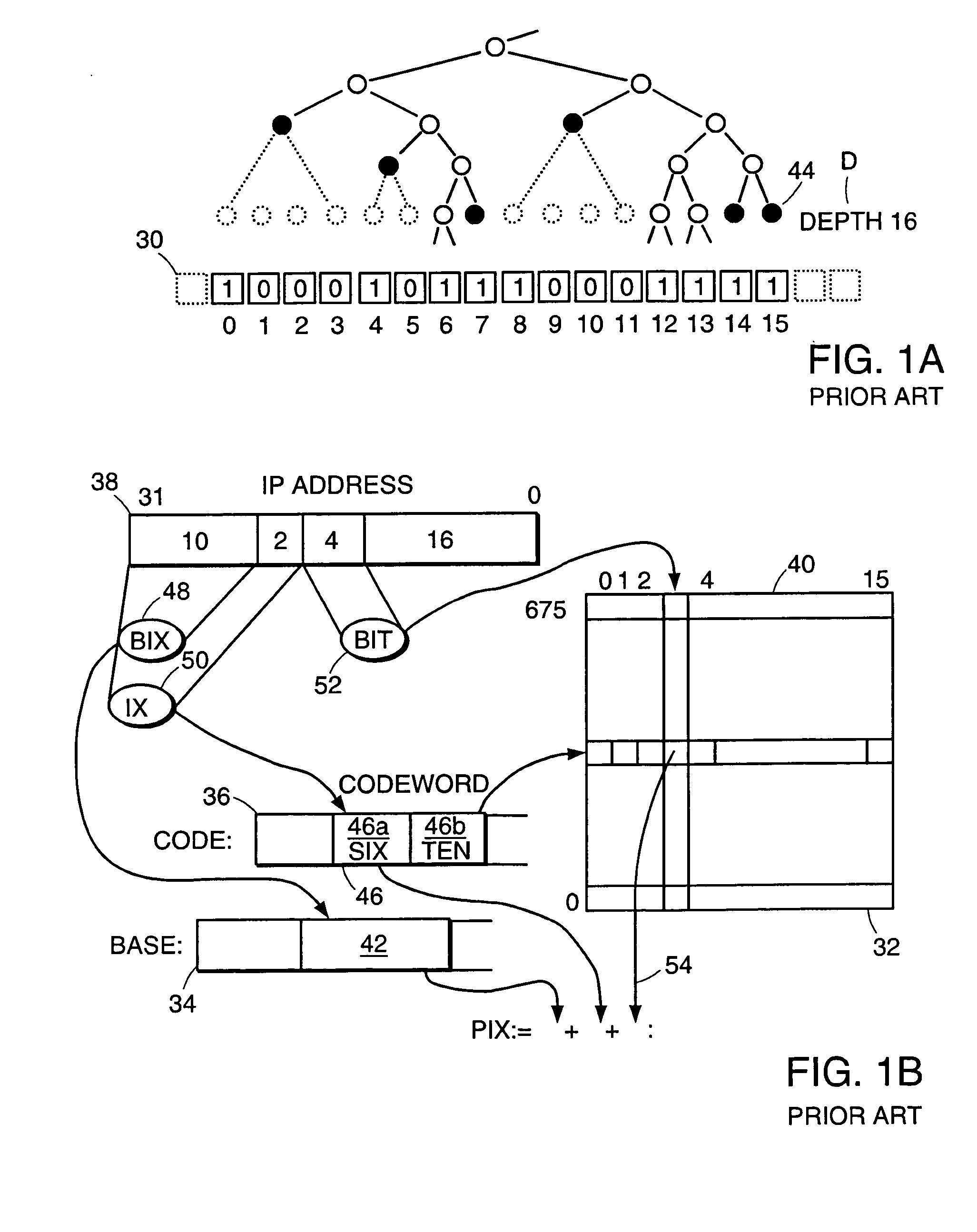 Method and apparatus for physical width expansion of longest prefix match lookup table