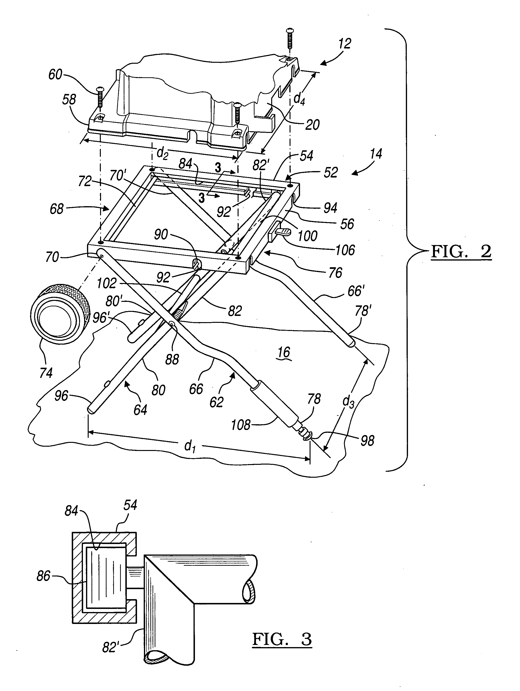 Collapsible stand for a bench-top power tool