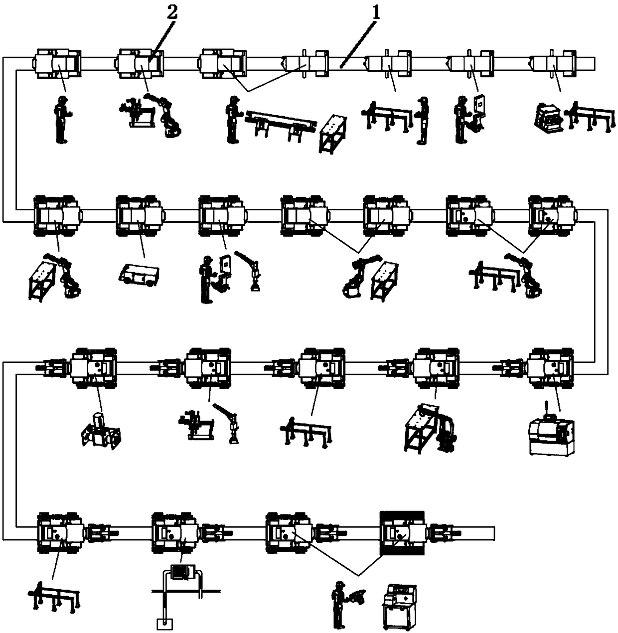 Engineering machinery assembly line online perception system