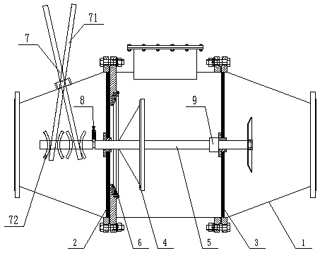 Explosion blocking and venting device for pipeline