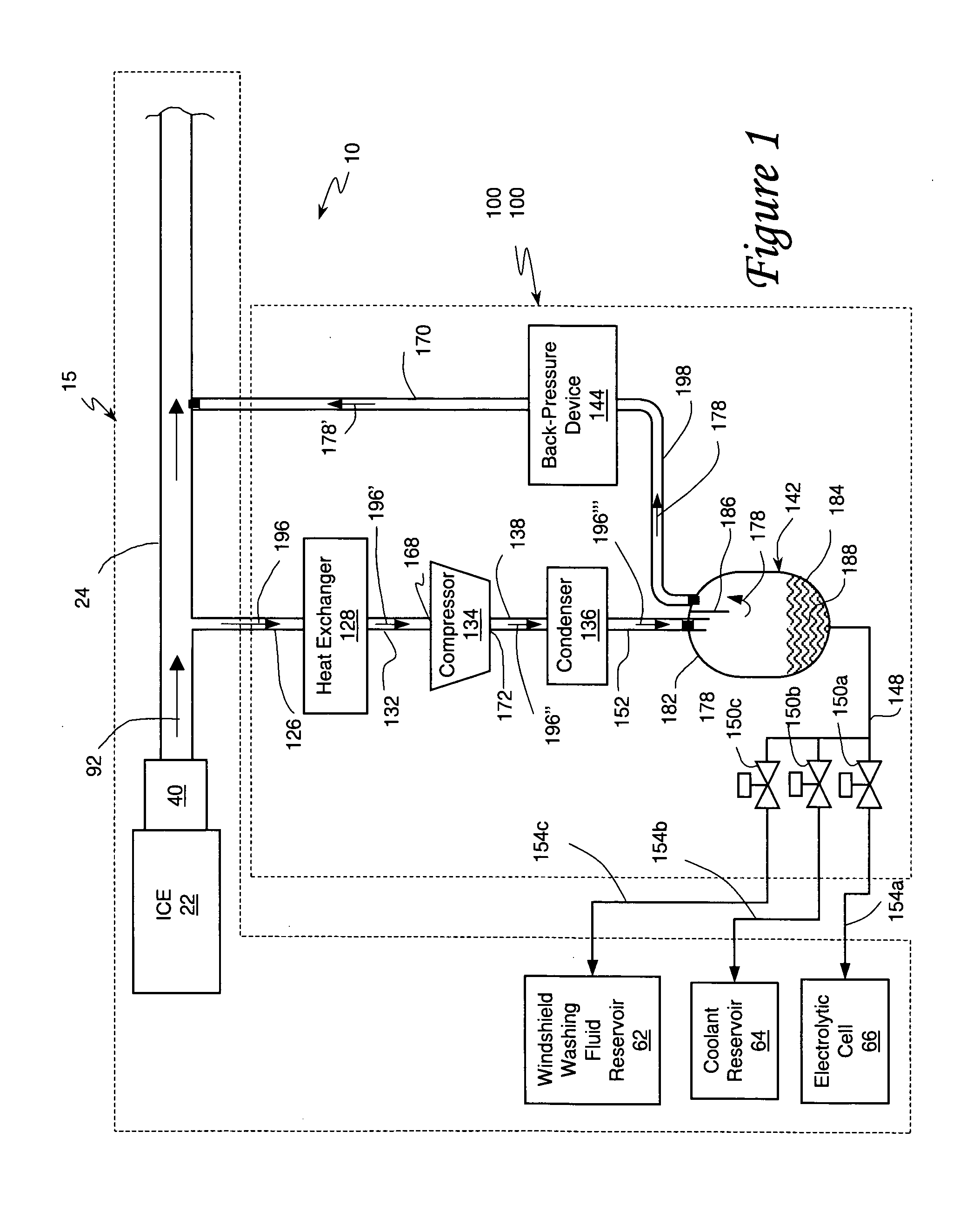 Internal combustion engine/water source system