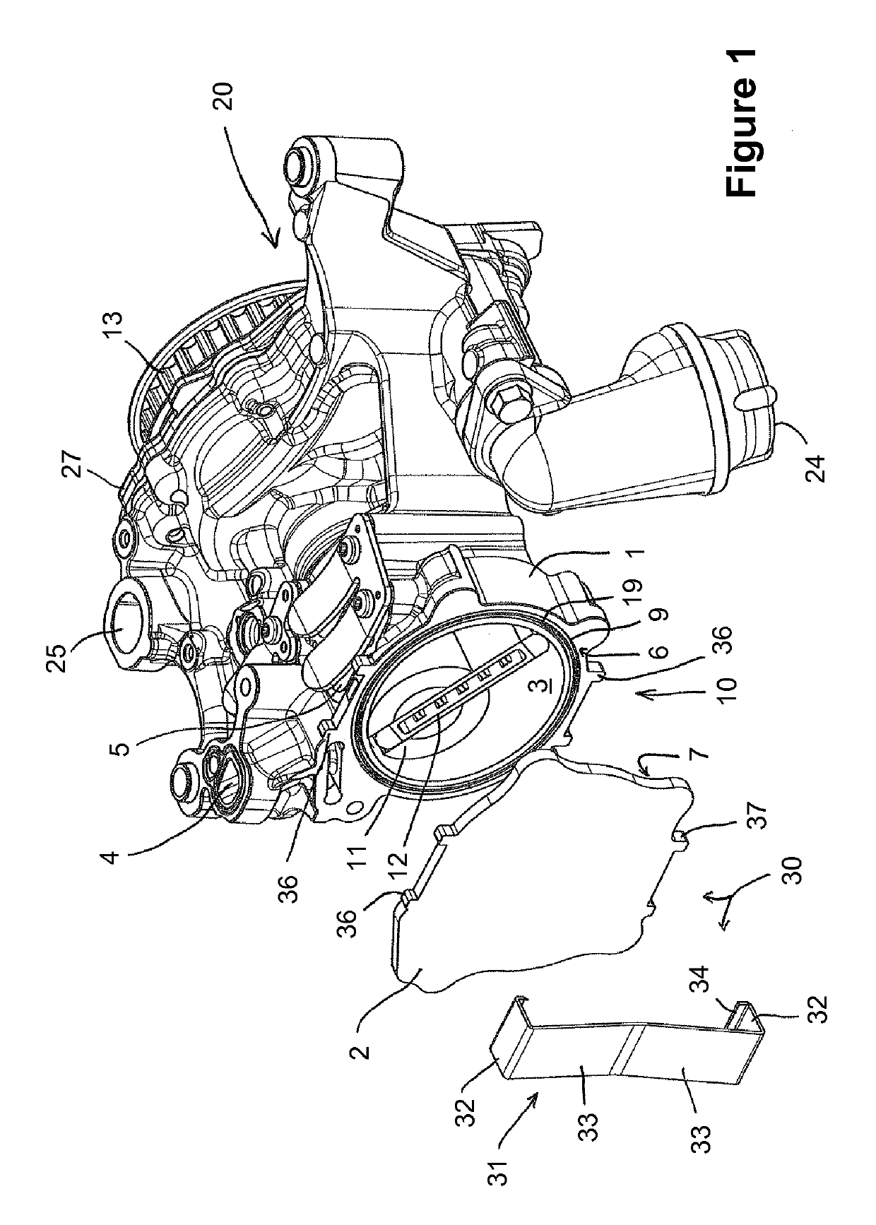 Gas pump with pressure relief for reducing the starting torque