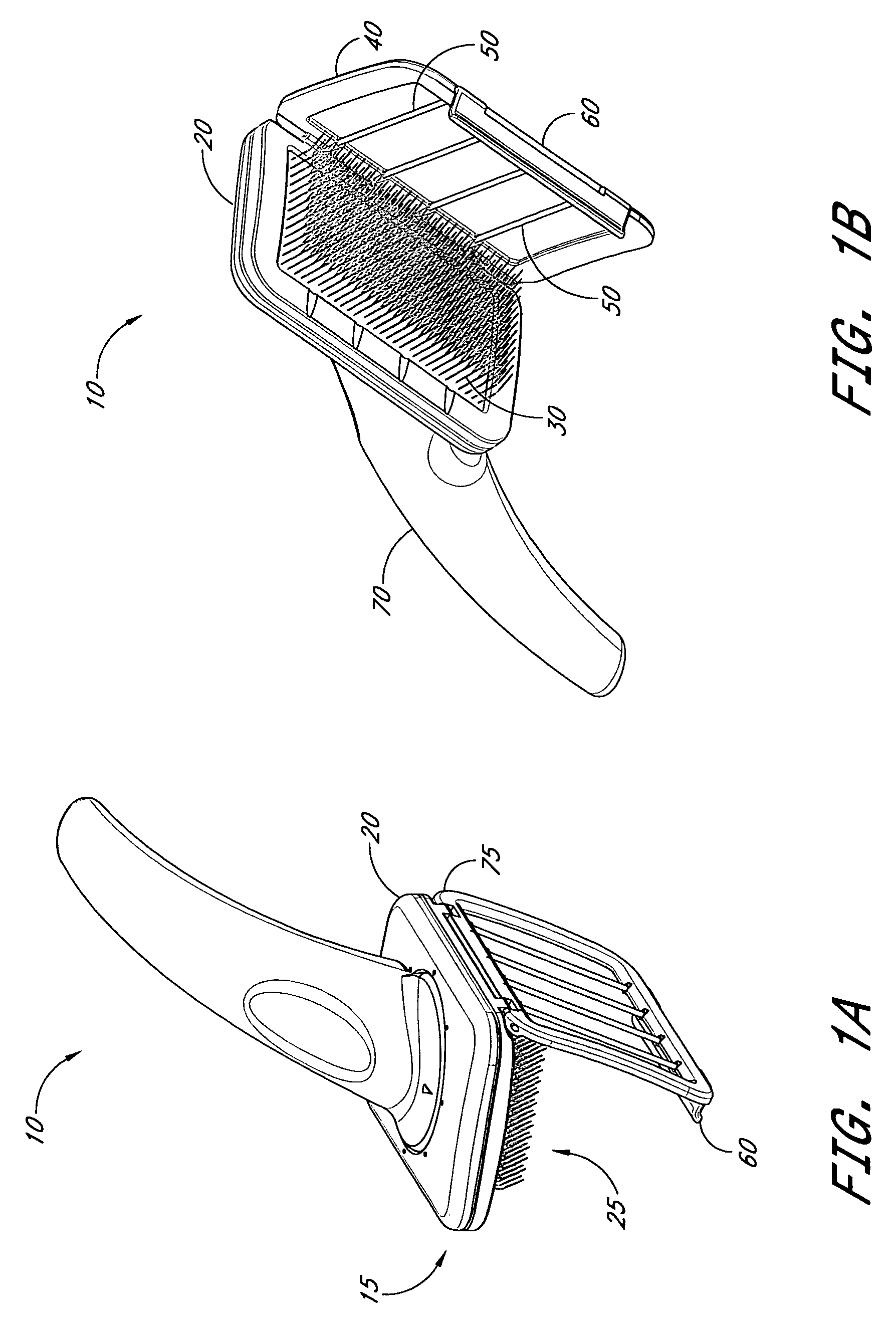 Self-cleanable hair brush