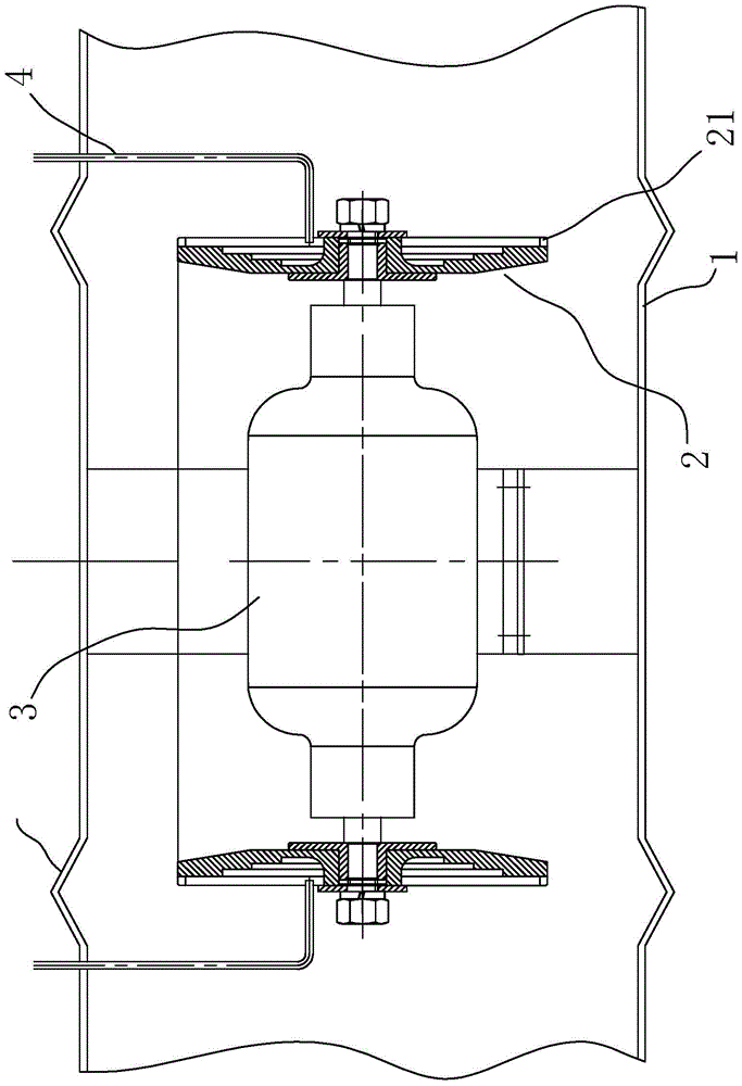 Water cyclone dust removal system