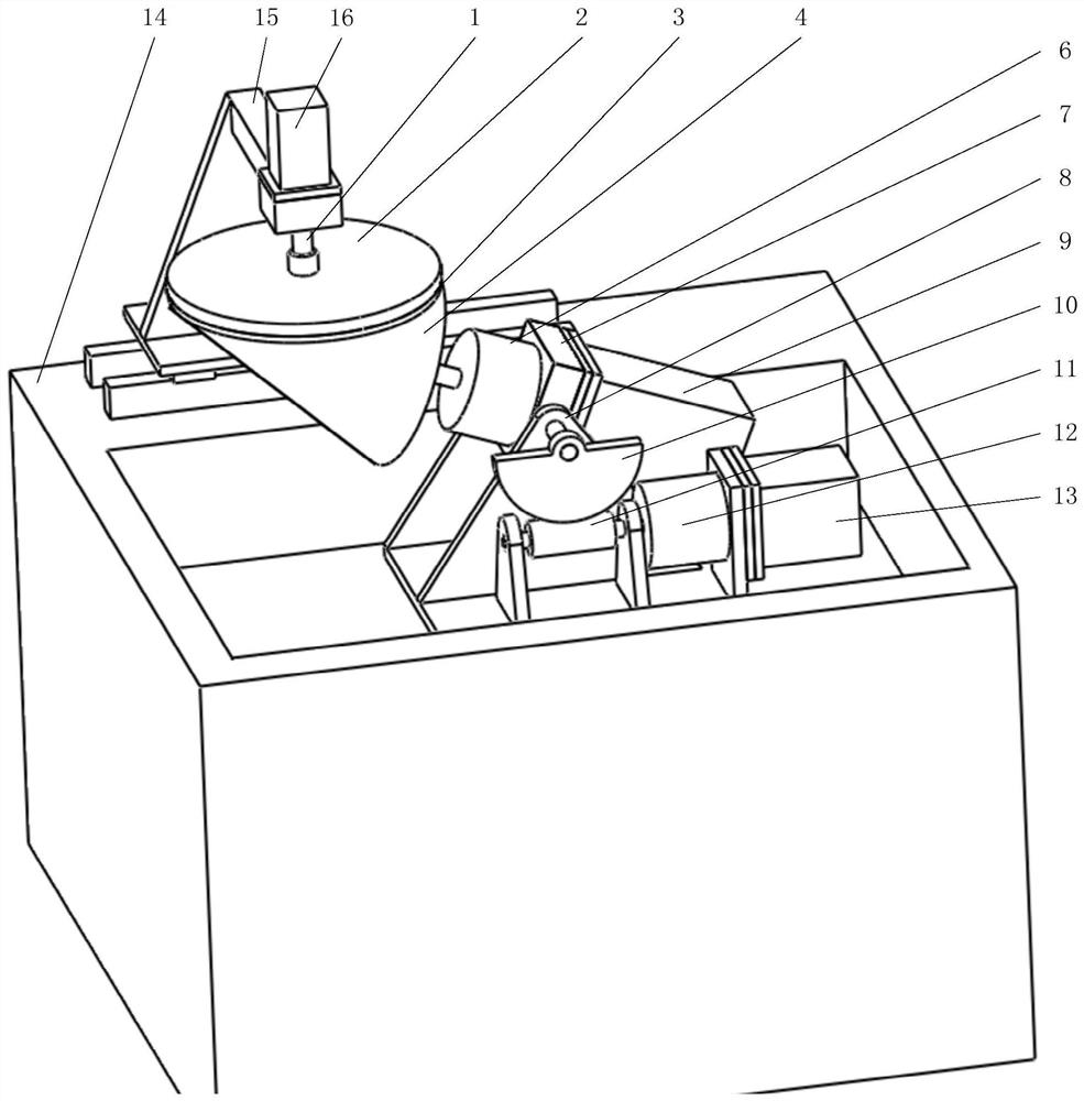 Grinding and polishing device and method for optical cone