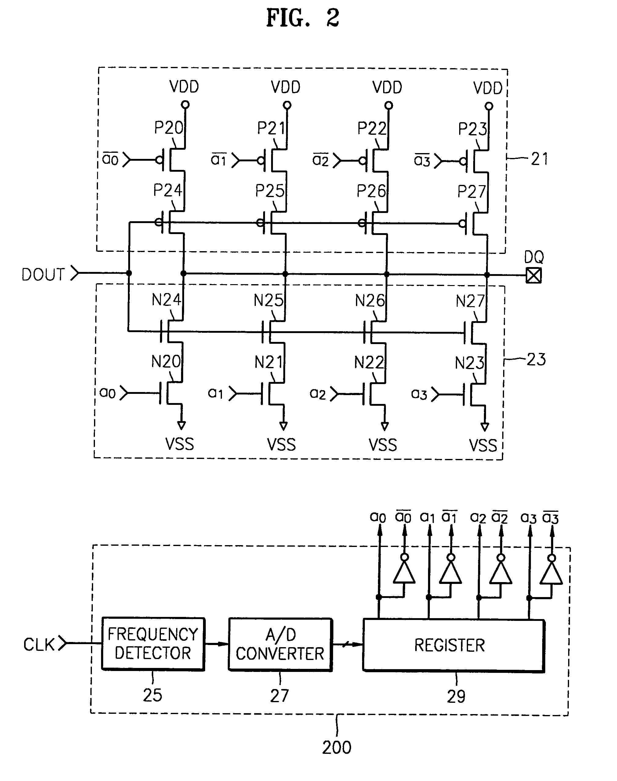 Output driver capable of controlling slew rate of output signal according to operating frequency information or CAS latency information