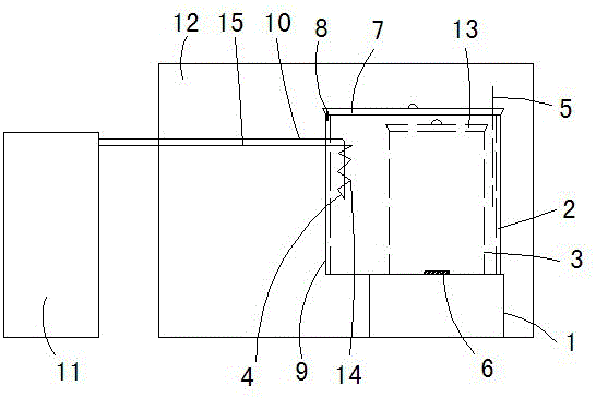 Magnetic stirring device for preparing battery electrolyte