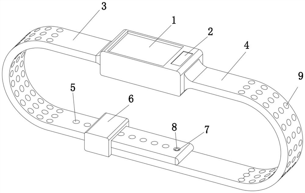 Smart bracelet with ultraviolet detection function