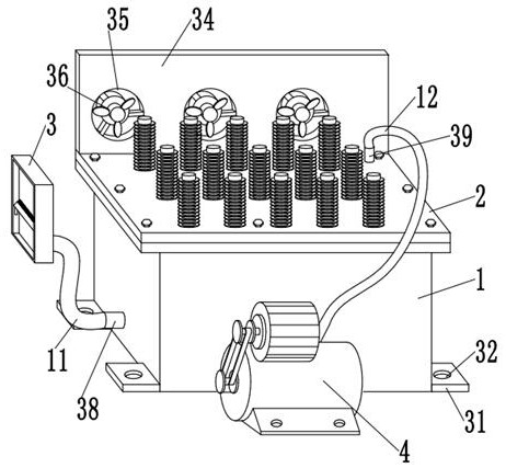 Heat dissipation mechanism for new energy battery management