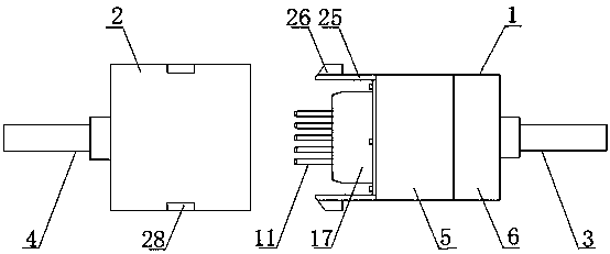 Electric connector suitable for new energy automobile