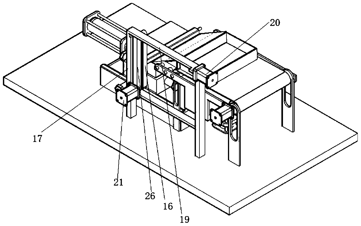 Pathological section unfolding, picking and arranging machine