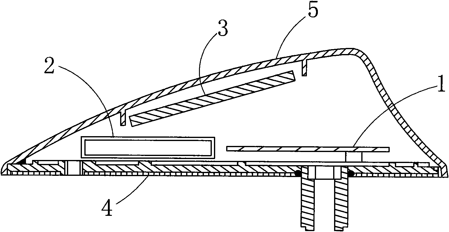 Multi-band integrated-type electronic antenna for vehicle