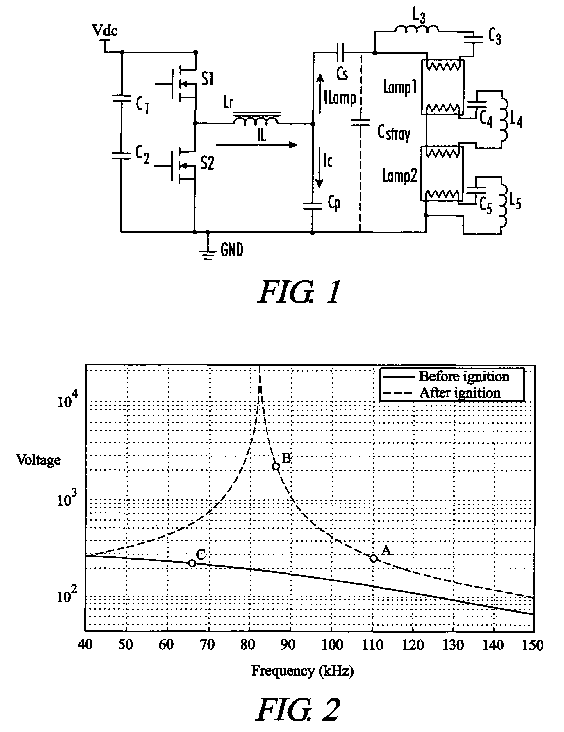 Electronic ballast with adaptive lamp preheat and ignition