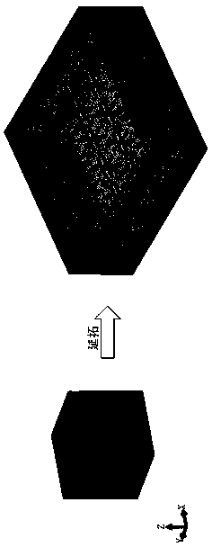 Unit cell structure made of three-dimensional periodic composite material