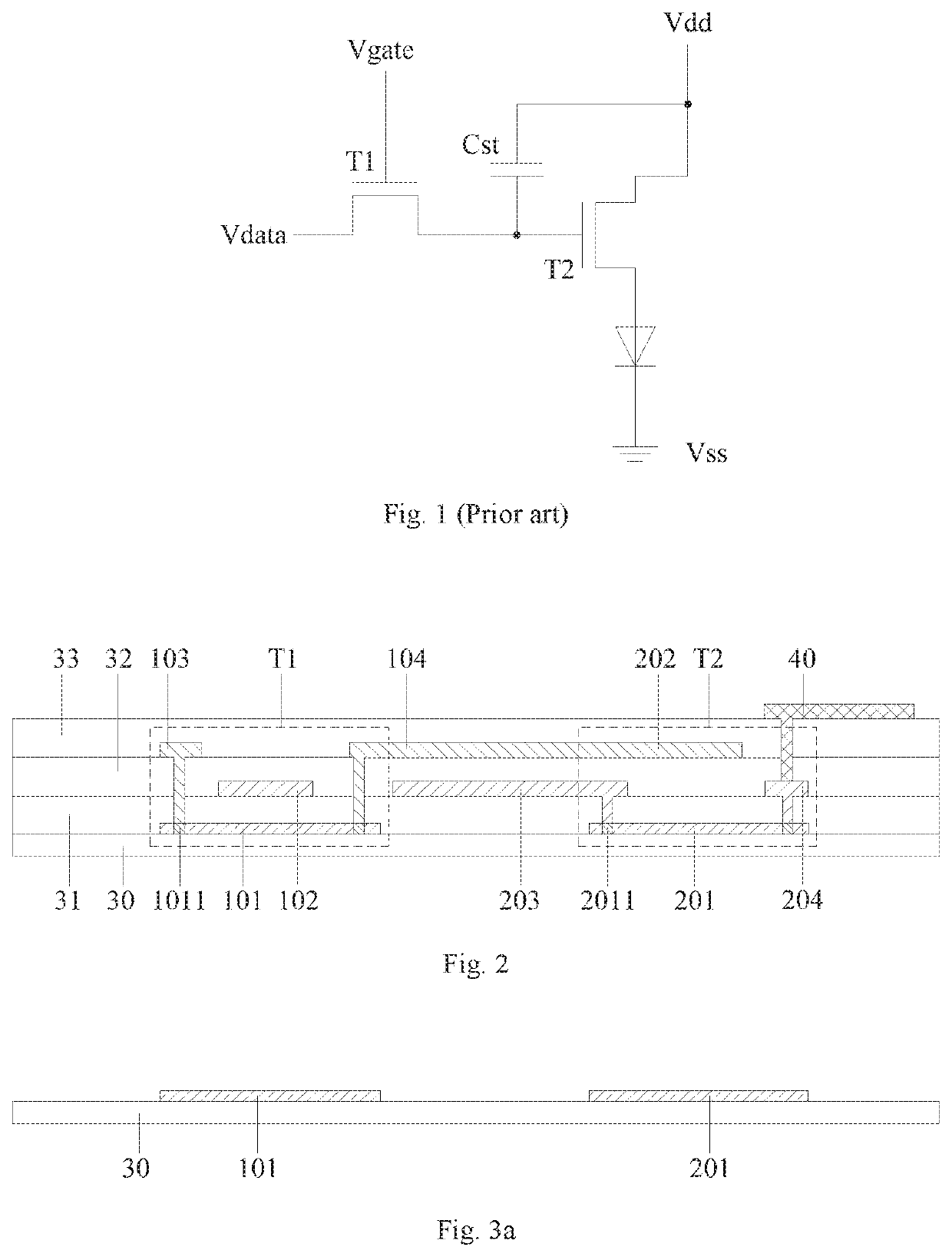 Array substrate for OLED display device