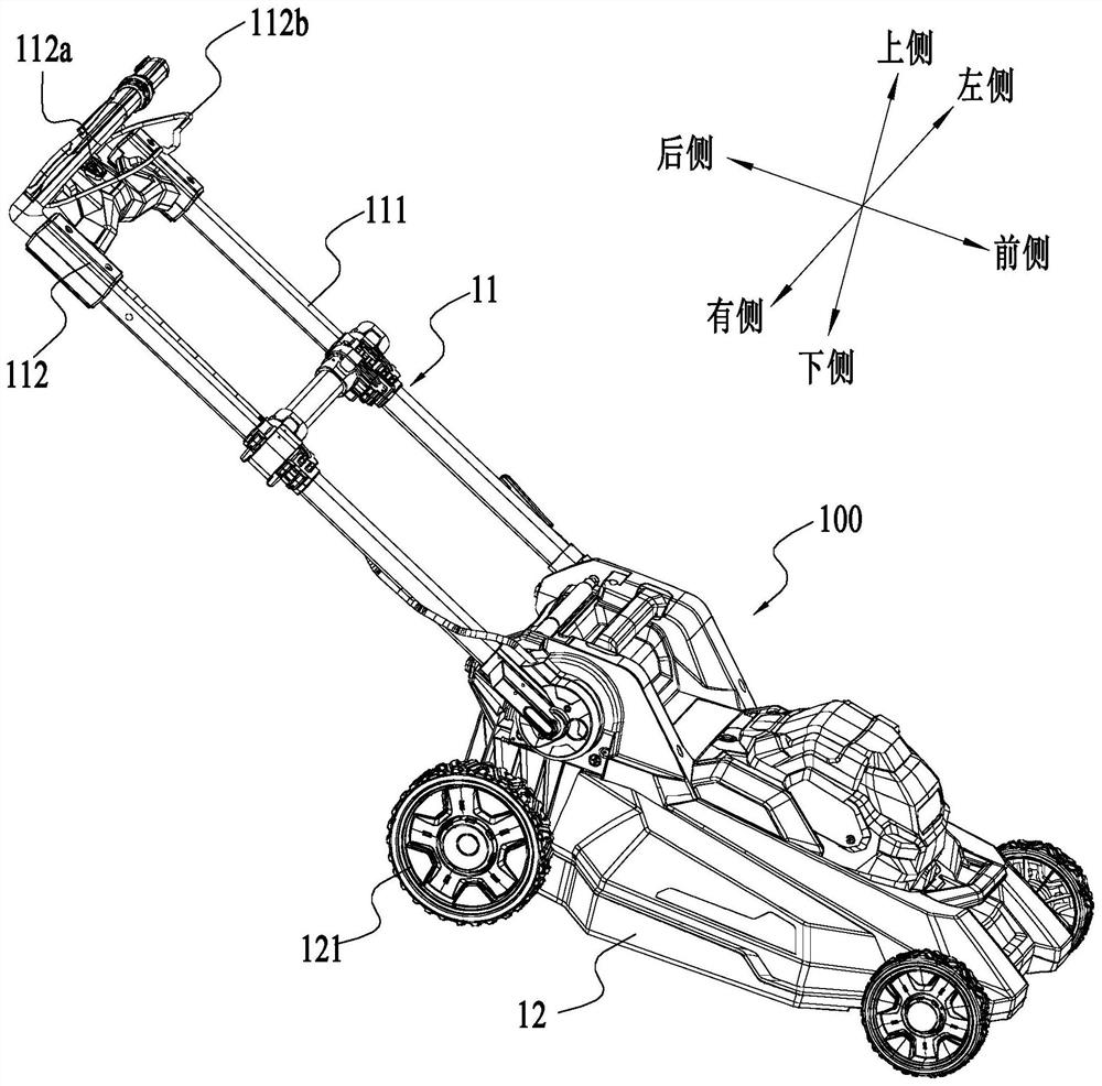 Back-walking self-propelled working machine