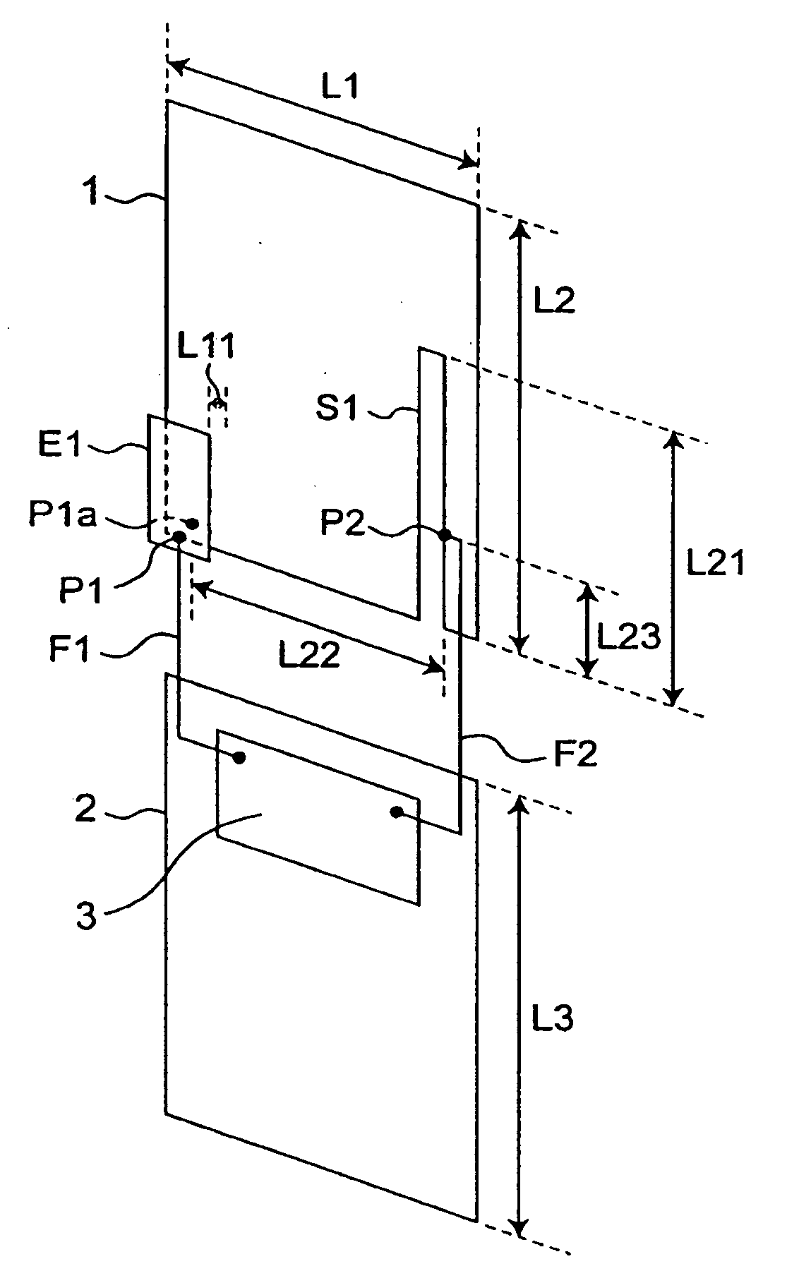 Antenna apparatus provided with antenna element excited through multiple feeding points