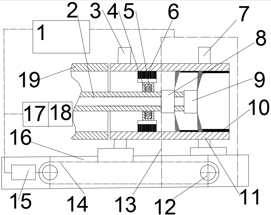 Production device and method for graphene heat transfer enhanced multilayer composite pipe