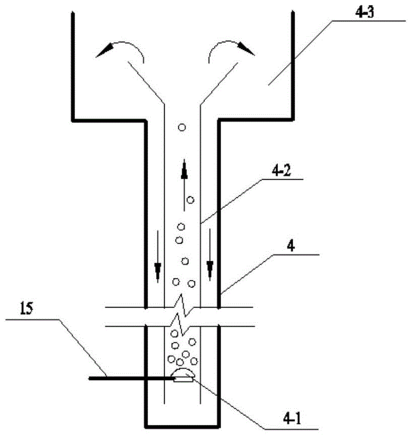 Deep-well aeration tank, enhanced wastewater nitrogen and phosphorus removal device and enhanced wastewater nitrogen and phosphorus removal method