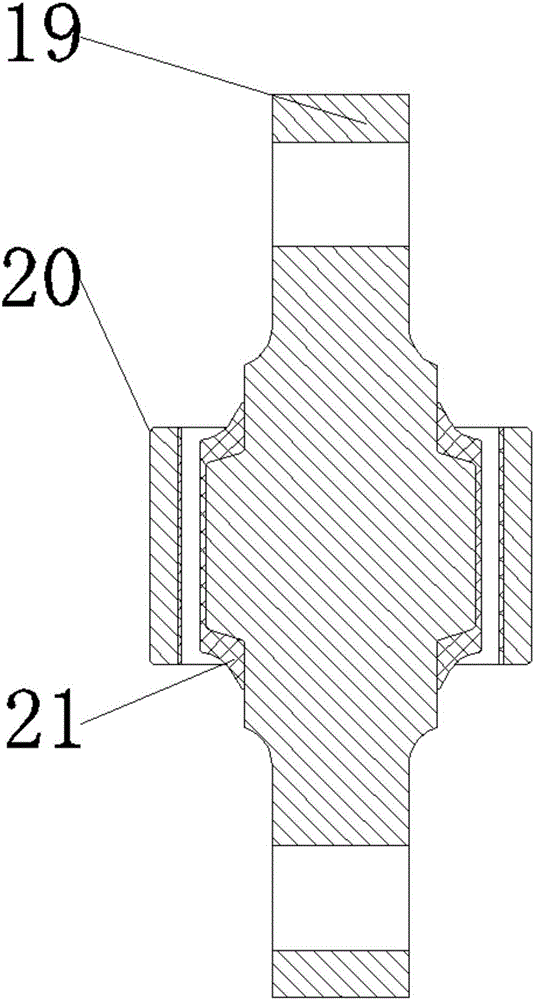 Rubber elastic joint injection mold