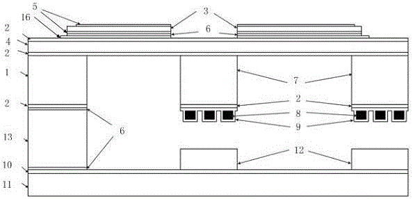 Piezoelectric-triboelectric composite mems broadband energy harvester and preparation method thereof