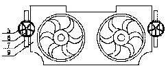 Cooler fan convenient to install and detach for vehicle