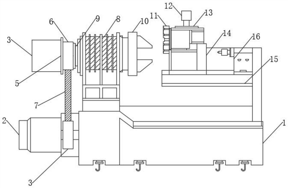 Numerical control lathe for precision machining