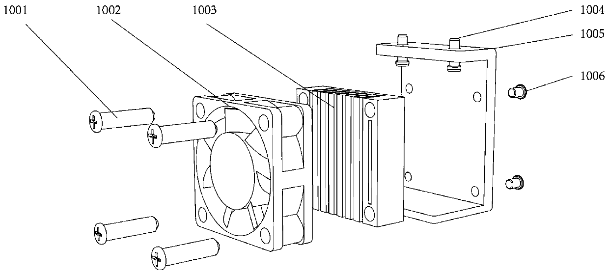 3D ceramic printing device drying by virtue of heating fan