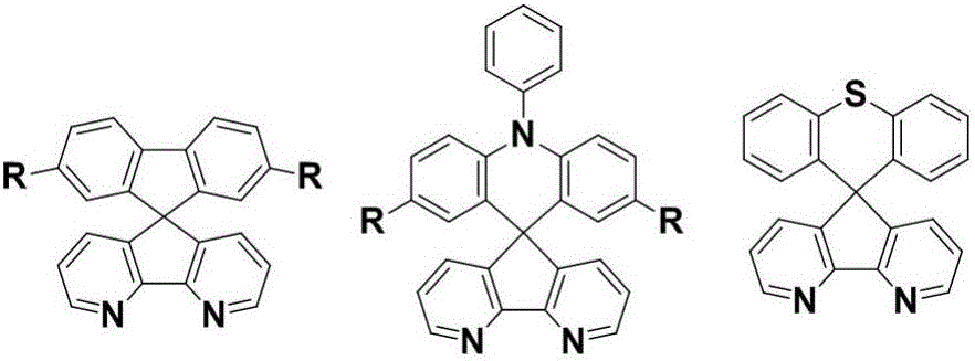 Synthesis method of azafluorene spiro aromatic hydrocarbon