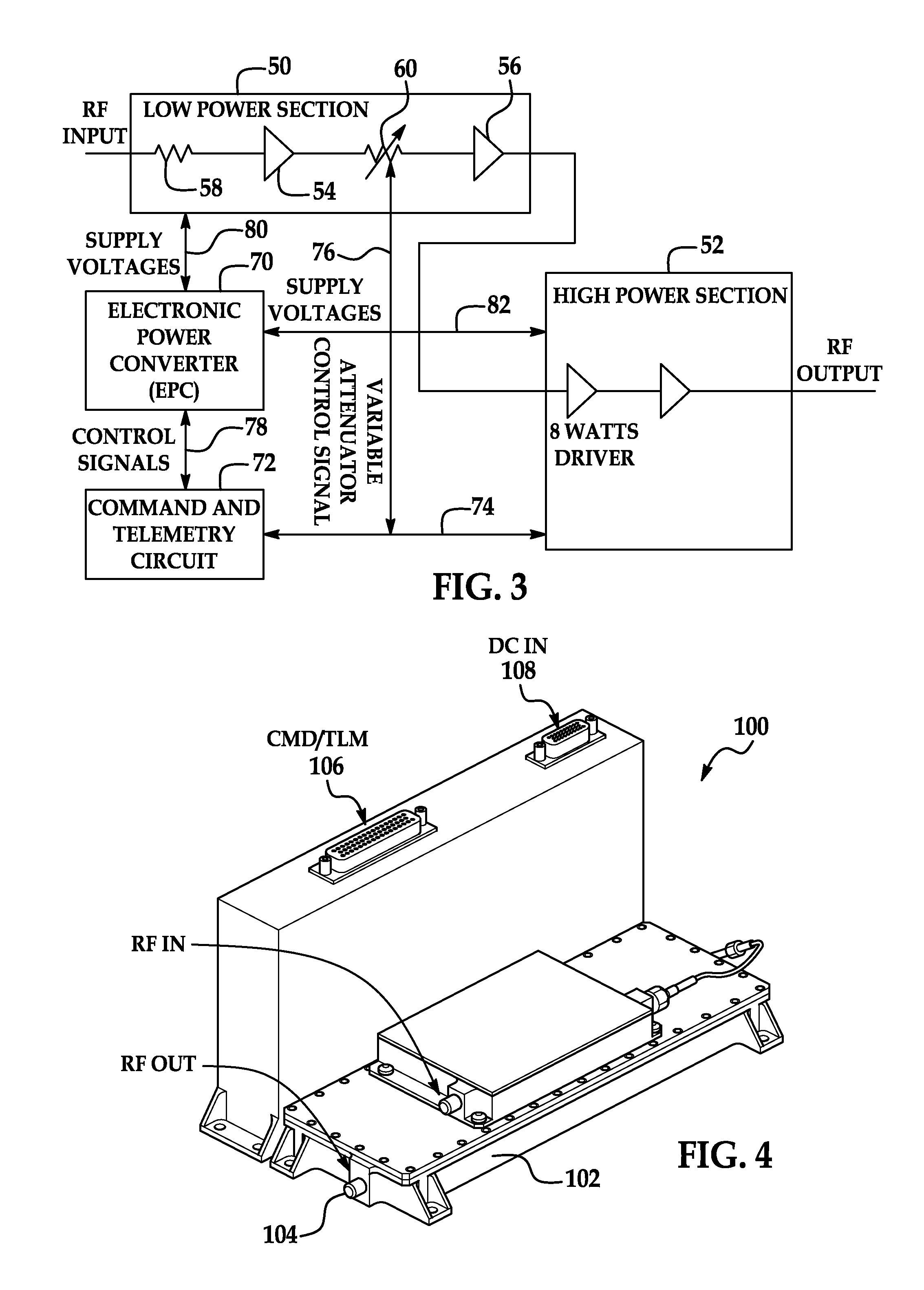 Microwave variable power solid state power amplifier (SSPA) with constant efficiency and linearity