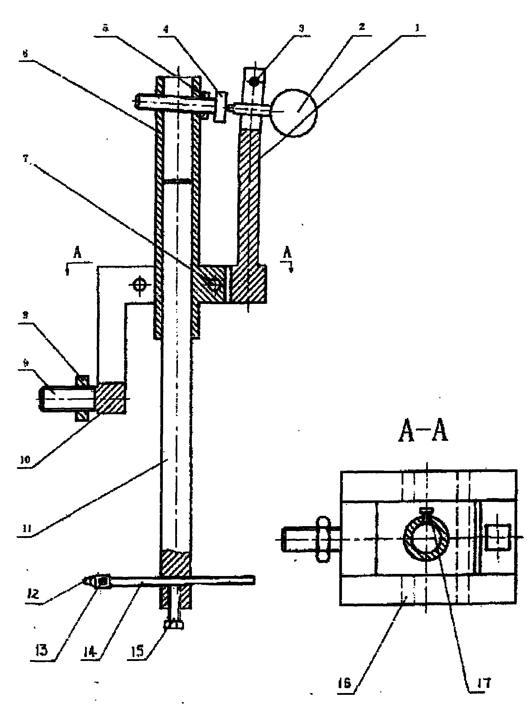 Measuring device during machining of cylindrical grinder