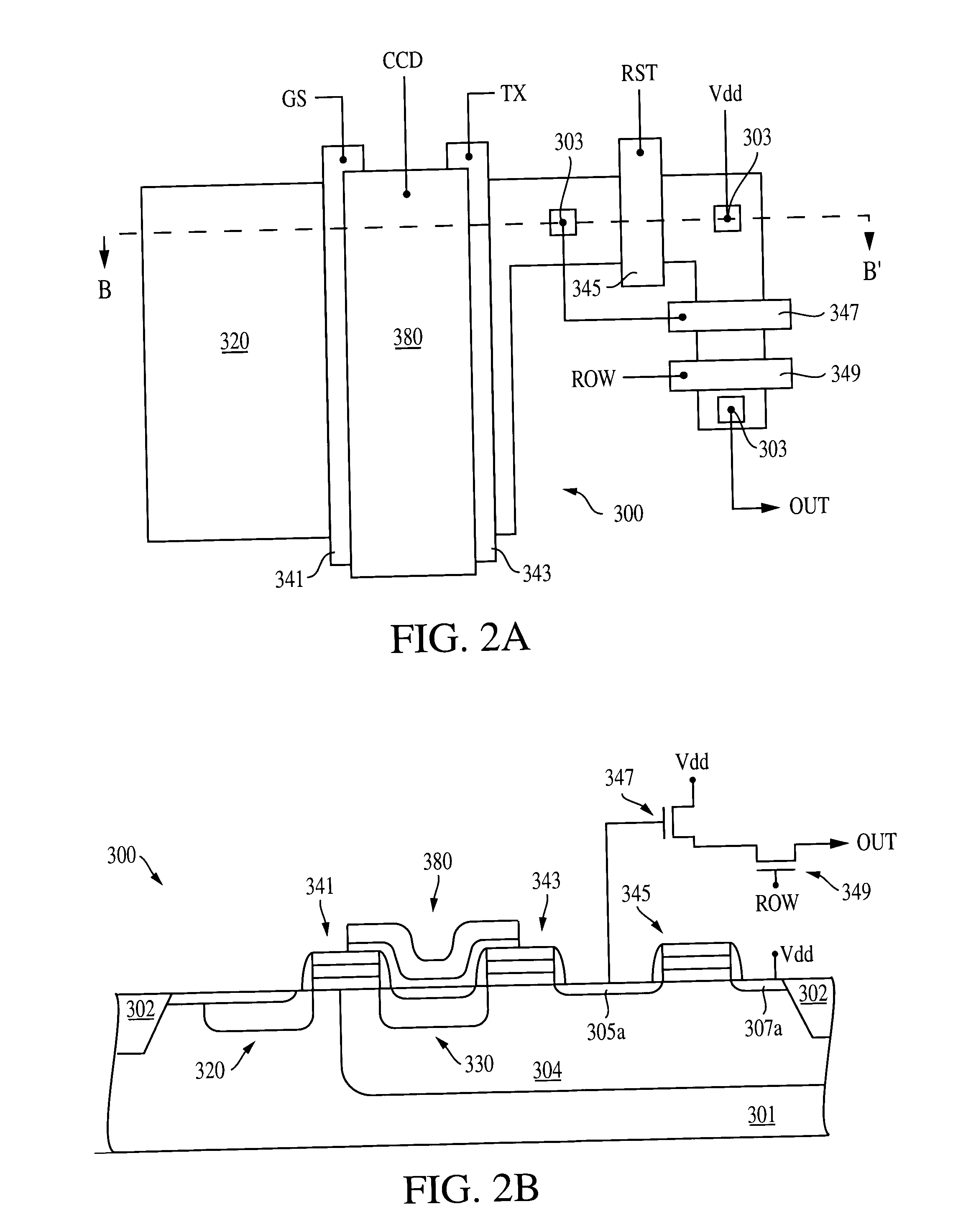 Imaging with gate controlled charge storage