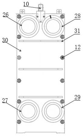 Backwashing and filtering device for heat exchanger of seawater desalination system and backwashing method of backwashing and filtering device