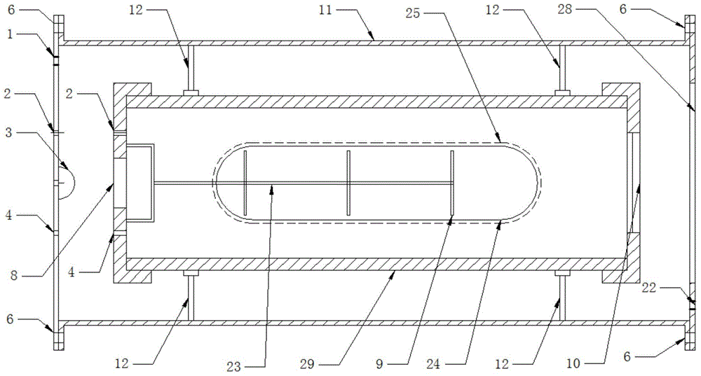 Experimental device for hydrate formation in combined multiphase fluid pipeline