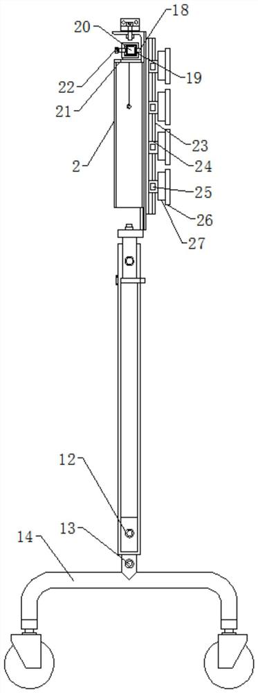 Assembly type movable mounting bracket for automatic fire alarm system for teaching