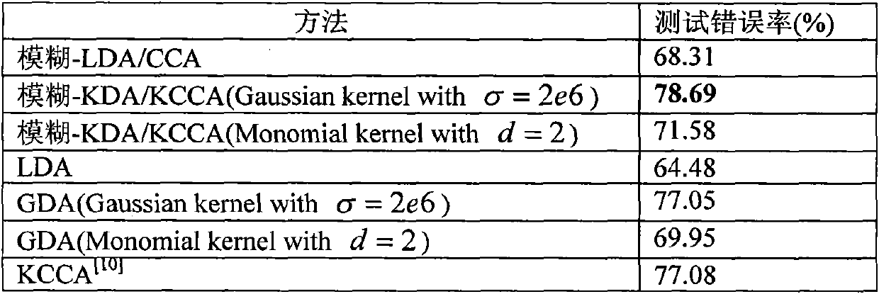 Fuzzy discriminant analysis method applied to facial expression recognition