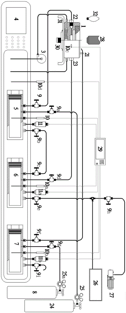 High-pressure cooling-heating table device for in-situ observation of aquo-complex microscopic reaction kinetics process and application method